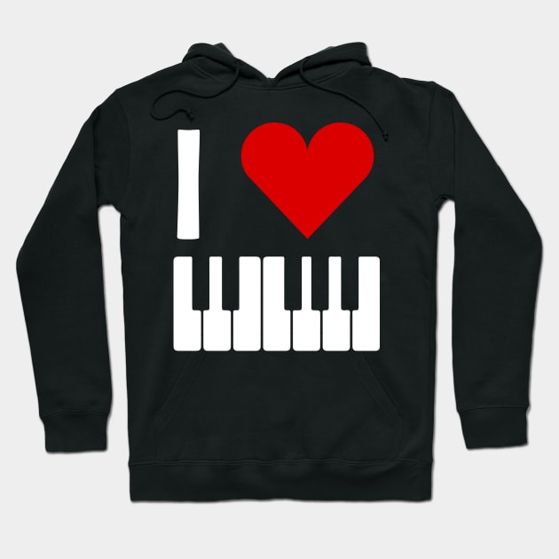 Love Piano Hoodie by Cooldruck